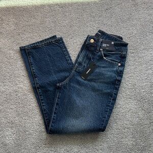 Express Straight Dark Wash Jeans